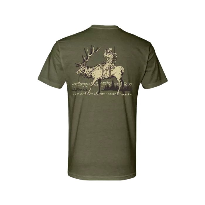 Burris Optics Elk Cowboy T-Shirt Back